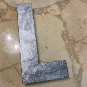 Distressed Iron Letter “L”
